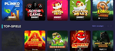 Spiele im Binobet Casino™
